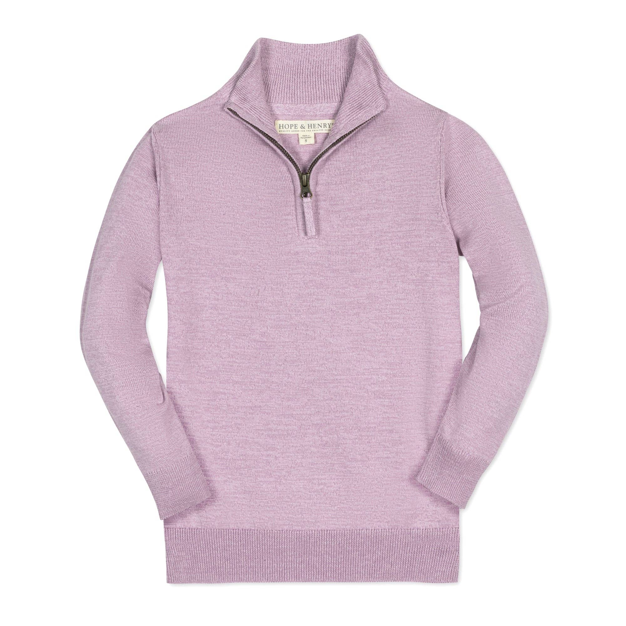 Image of Organic Fine Gauge Half Zip Sweater